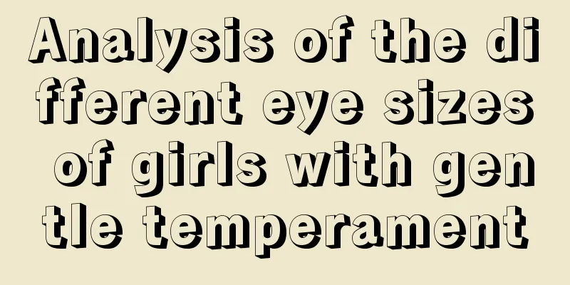 Analysis of the different eye sizes of girls with gentle temperament