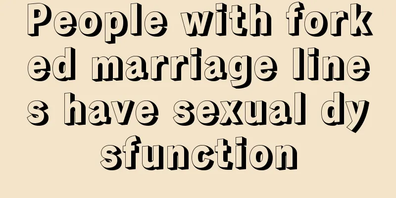 People with forked marriage lines have sexual dysfunction
