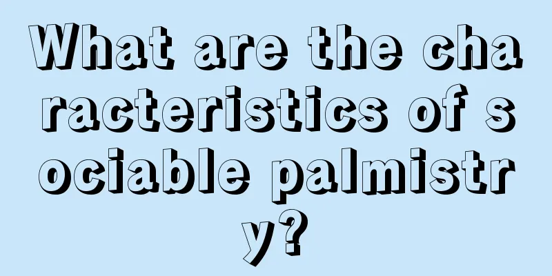 What are the characteristics of sociable palmistry?