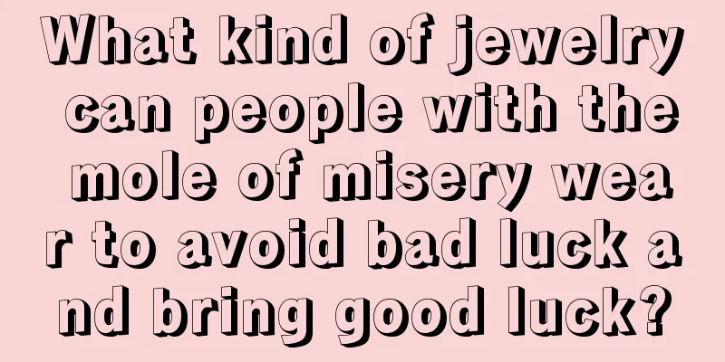 What kind of jewelry can people with the mole of misery wear to avoid bad luck and bring good luck?