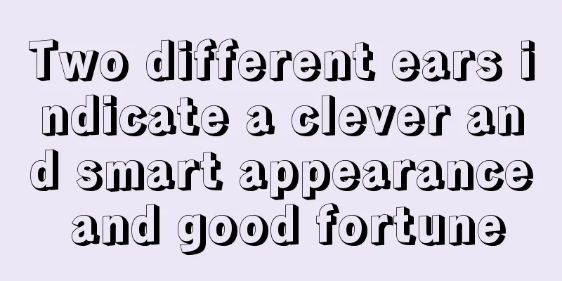 Two different ears indicate a clever and smart appearance and good fortune