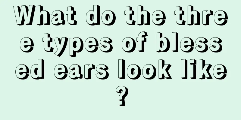 What do the three types of blessed ears look like?