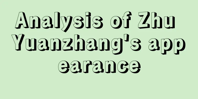 Analysis of Zhu Yuanzhang's appearance