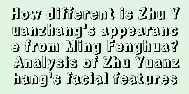 How different is Zhu Yuanzhang's appearance from Ming Fenghua? Analysis of Zhu Yuanzhang's facial features