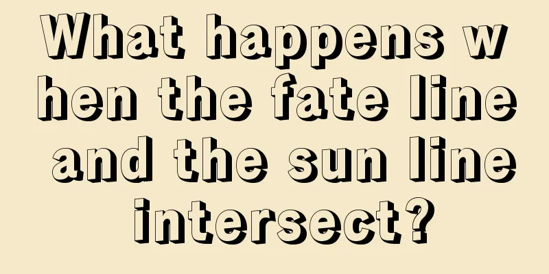 What happens when the fate line and the sun line intersect?