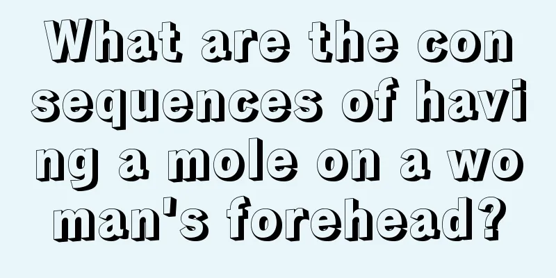 What are the consequences of having a mole on a woman's forehead?