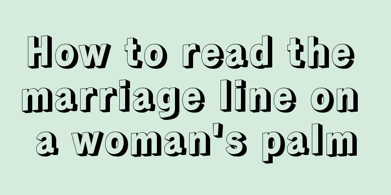 How to read the marriage line on a woman's palm