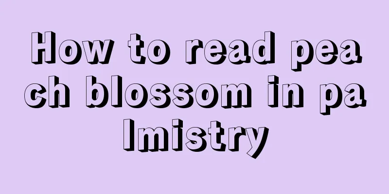 How to read peach blossom in palmistry
