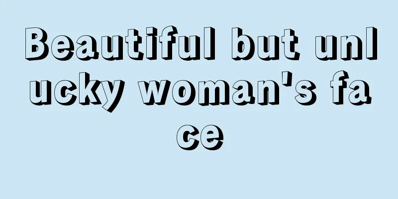 Beautiful but unlucky woman's face