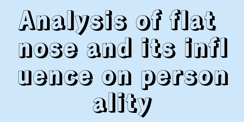 Analysis of flat nose and its influence on personality
