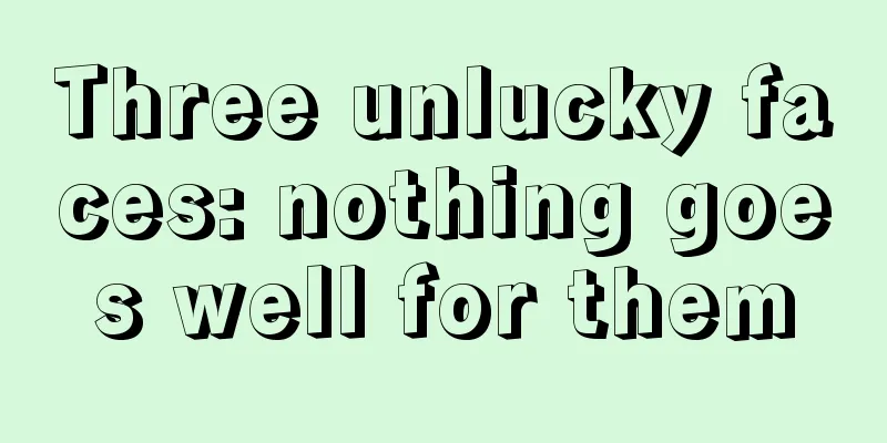 Three unlucky faces: nothing goes well for them