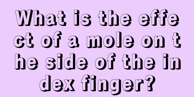 What is the effect of a mole on the side of the index finger?