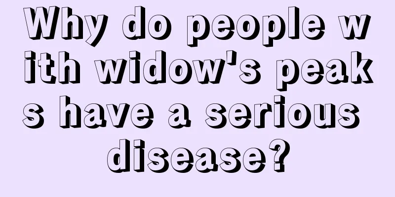 Why do people with widow's peaks have a serious disease?