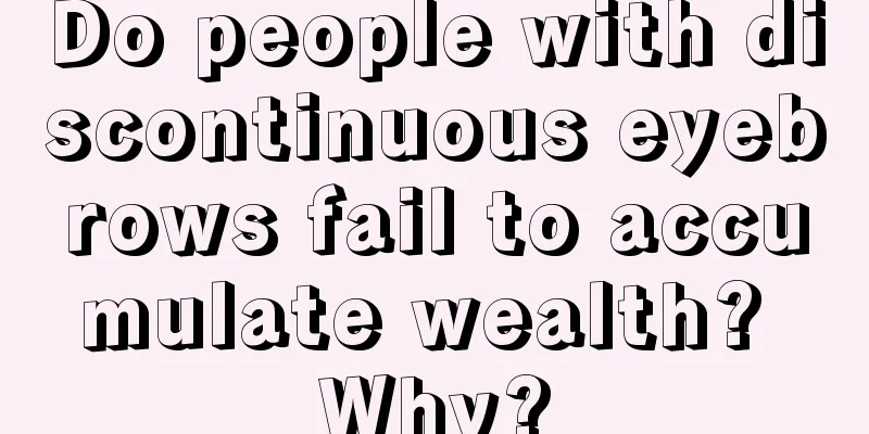 Do people with discontinuous eyebrows fail to accumulate wealth? Why?
