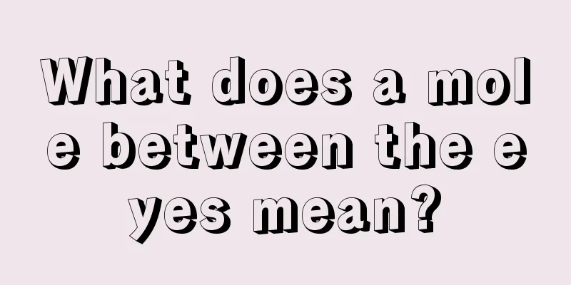 What does a mole between the eyes mean?