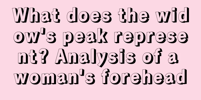 What does the widow's peak represent? Analysis of a woman's forehead