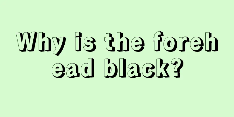 Why is the forehead black?