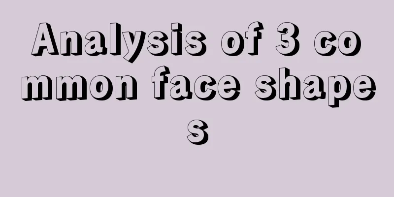 Analysis of 3 common face shapes