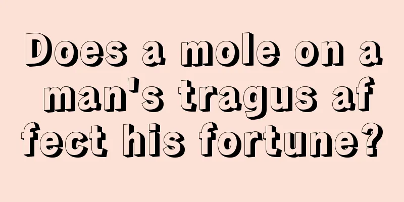 Does a mole on a man's tragus affect his fortune?