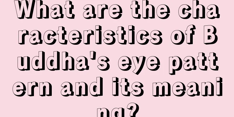 What are the characteristics of Buddha's eye pattern and its meaning?
