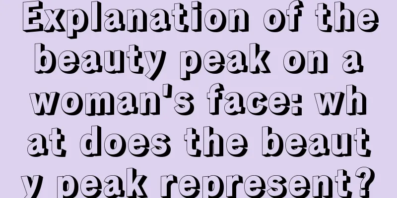 Explanation of the beauty peak on a woman's face: what does the beauty peak represent?