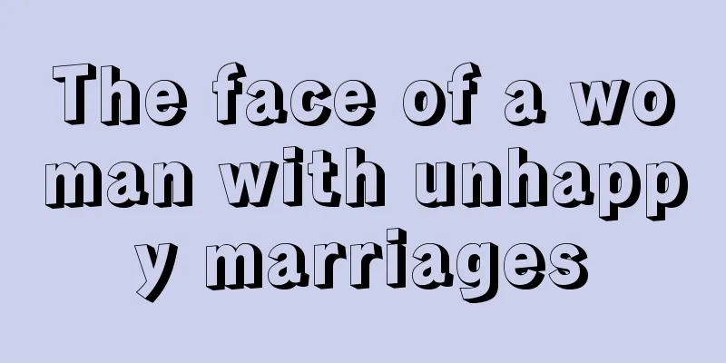 The face of a woman with unhappy marriages