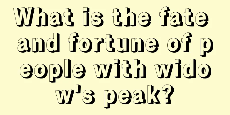 What is the fate and fortune of people with widow's peak?