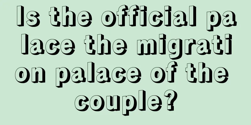 Is the official palace the migration palace of the couple?