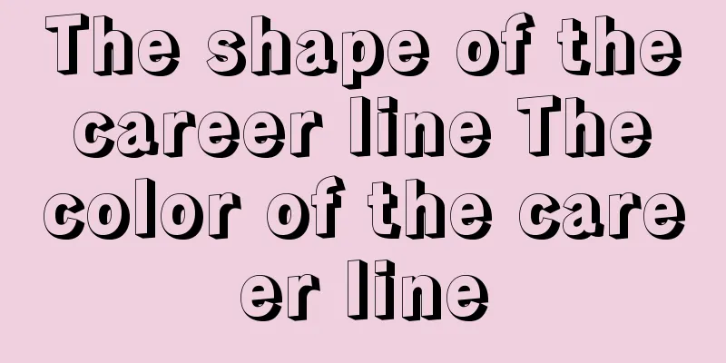 The shape of the career line The color of the career line