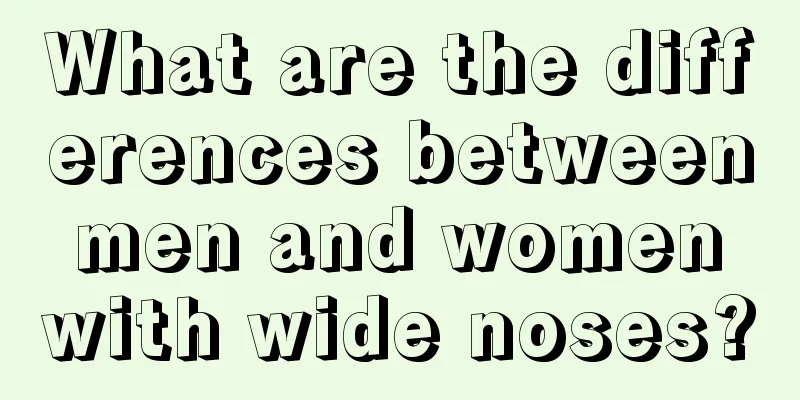 What are the differences between men and women with wide noses?