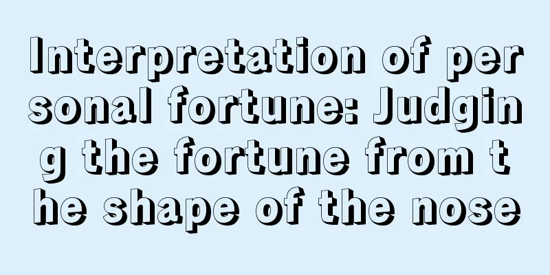 Interpretation of personal fortune: Judging the fortune from the shape of the nose