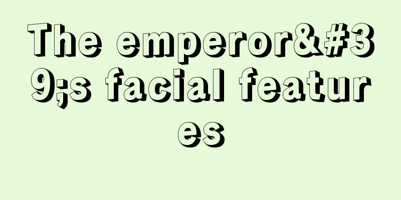 The emperor's facial features