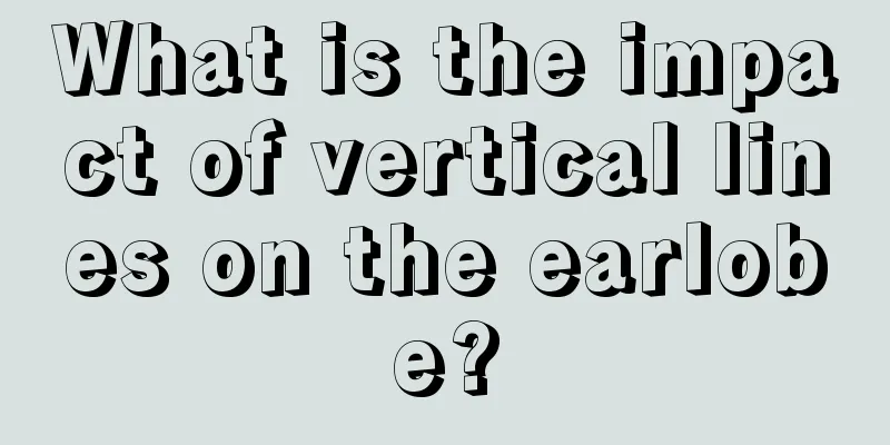 What is the impact of vertical lines on the earlobe?