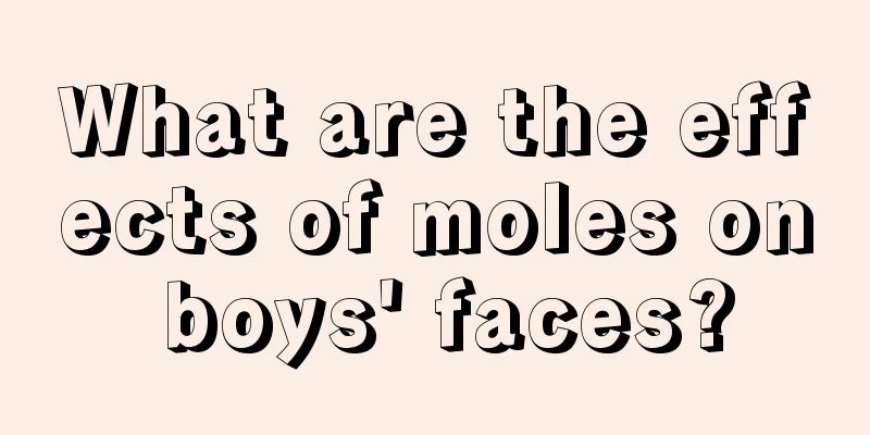 What are the effects of moles on boys' faces?