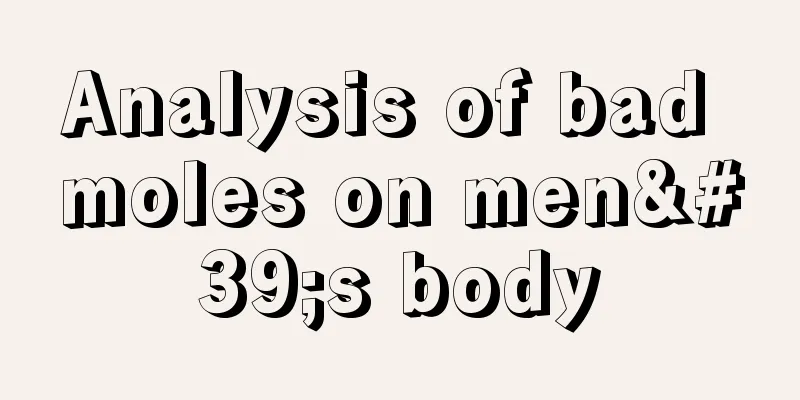Analysis of bad moles on men's body