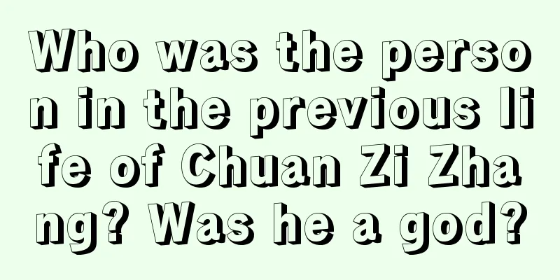 Who was the person in the previous life of Chuan Zi Zhang? Was he a god?