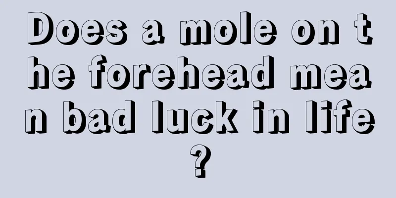 Does a mole on the forehead mean bad luck in life?