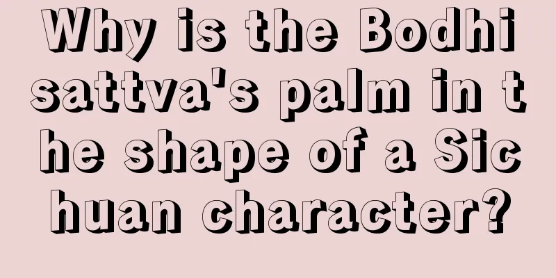 Why is the Bodhisattva's palm in the shape of a Sichuan character?