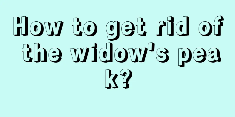 How to get rid of the widow's peak?