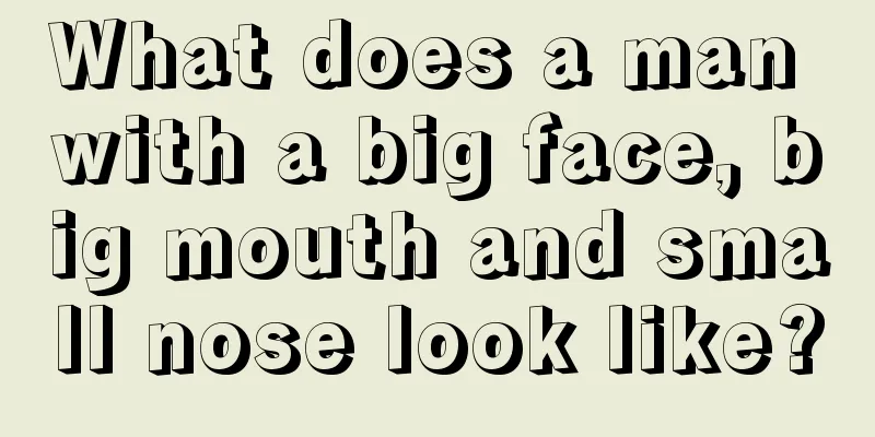What does a man with a big face, big mouth and small nose look like?