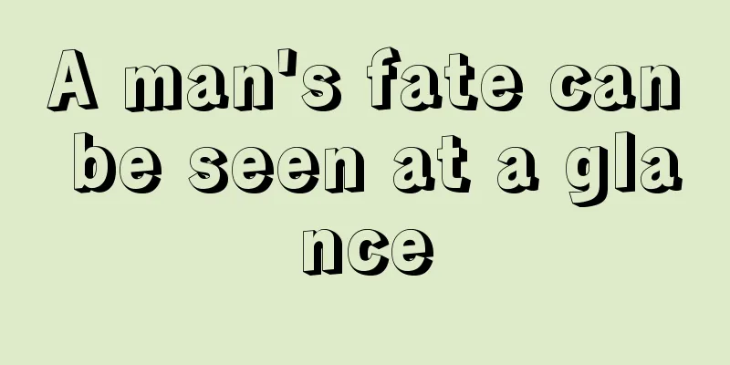 A man's fate can be seen at a glance