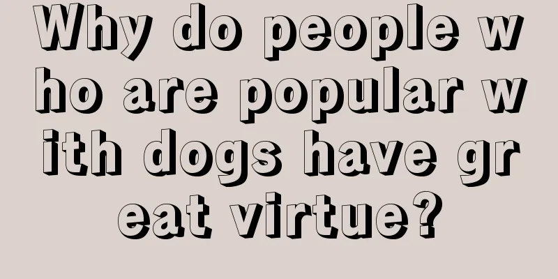 Why do people who are popular with dogs have great virtue?
