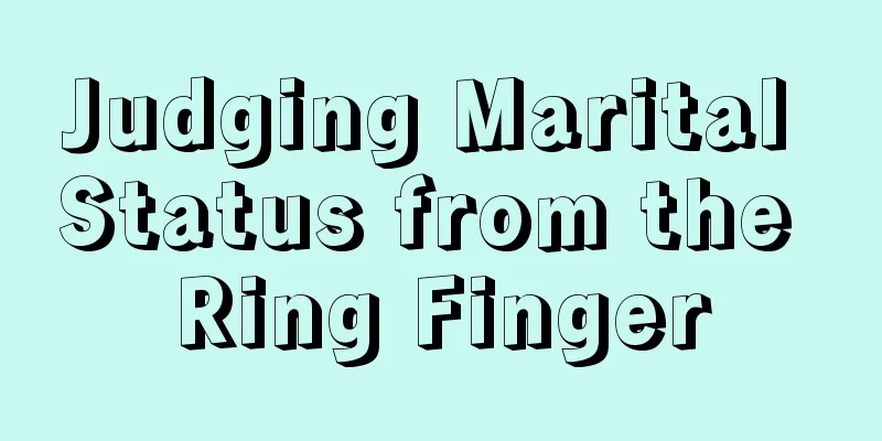 Judging Marital Status from the Ring Finger