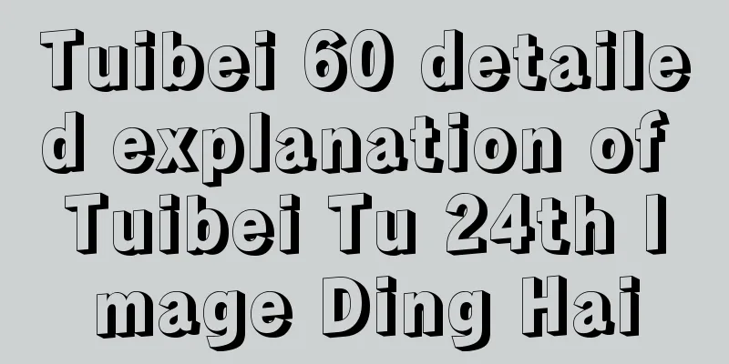 Tuibei 60 detailed explanation of Tuibei Tu 24th Image Ding Hai