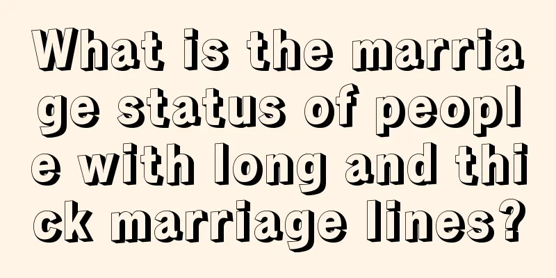What is the marriage status of people with long and thick marriage lines?