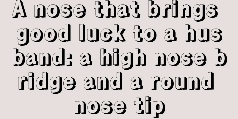 A nose that brings good luck to a husband: a high nose bridge and a round nose tip