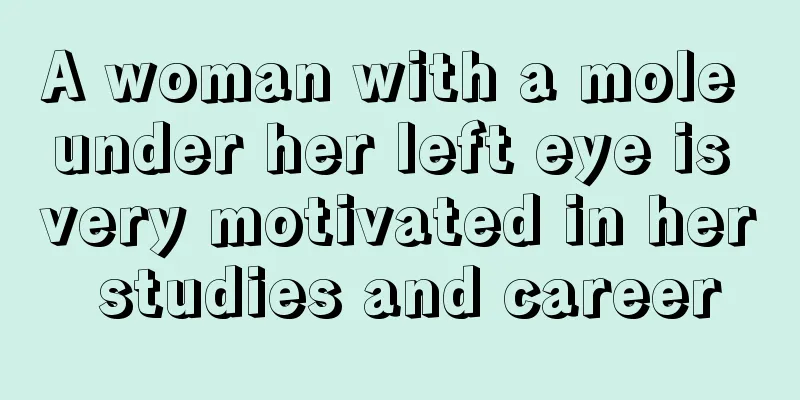 A woman with a mole under her left eye is very motivated in her studies and career