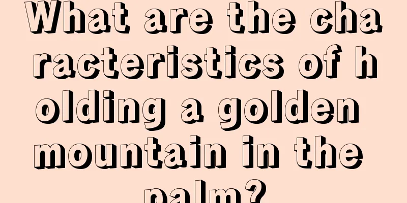 What are the characteristics of holding a golden mountain in the palm?