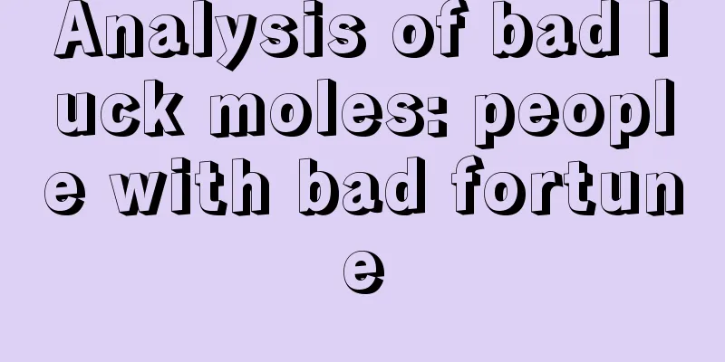 Analysis of bad luck moles: people with bad fortune