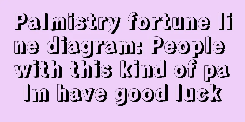Palmistry fortune line diagram: People with this kind of palm have good luck